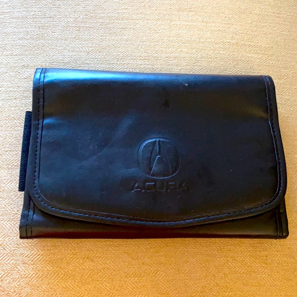 Acura leather booklet holder 9.5 by 6.5